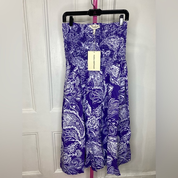 NWT MARA HOFFMAN NICOLE SKIRT - PURPLE MULTI - Picture 9 of 12